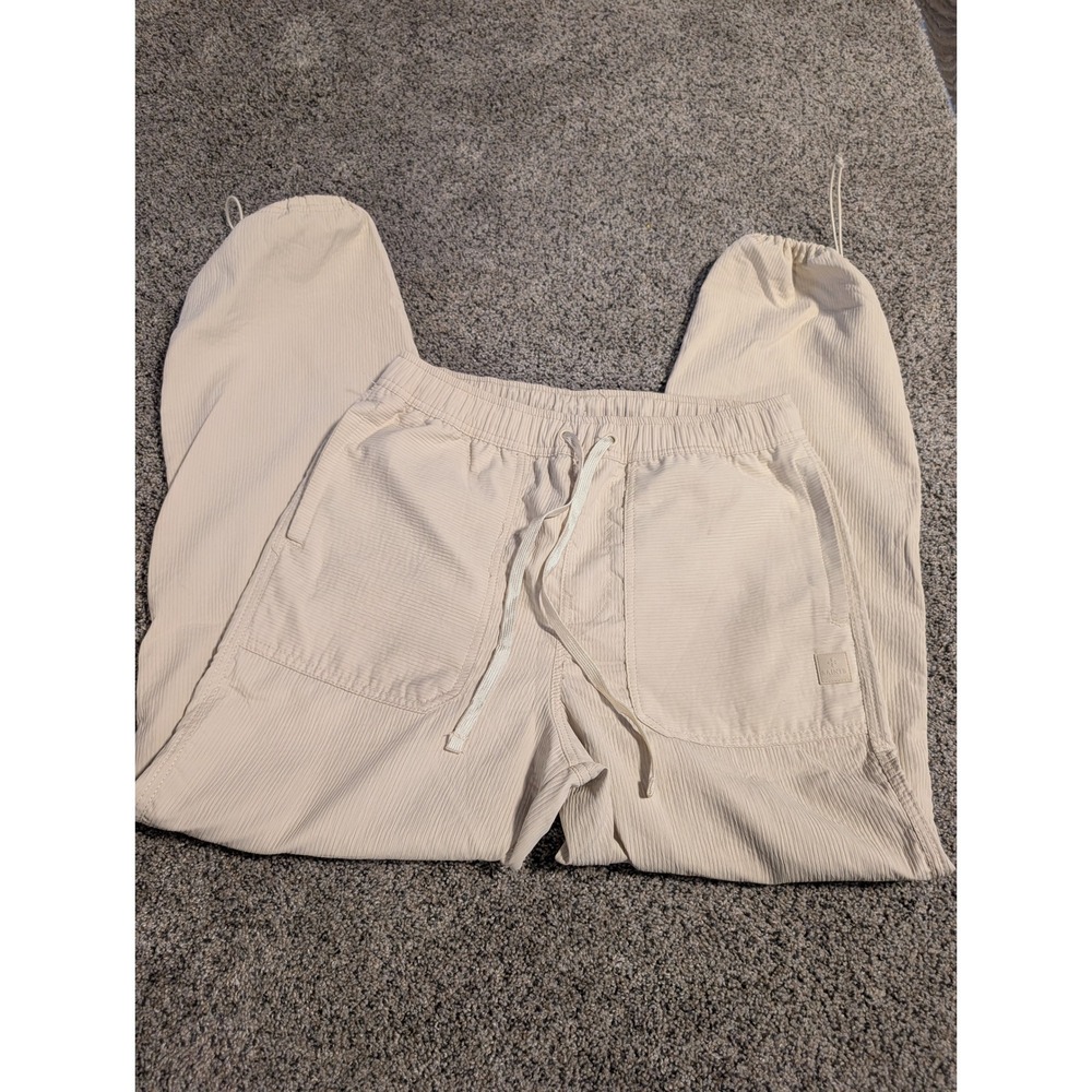 SAINTS STUDIO Men Beige Corduroy Cargo Pants‎ Jogger Drawstring Size S